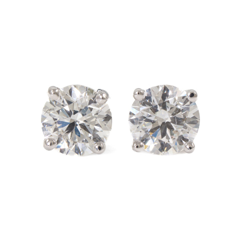 0.88ct Diamond Studs GIA D SI1