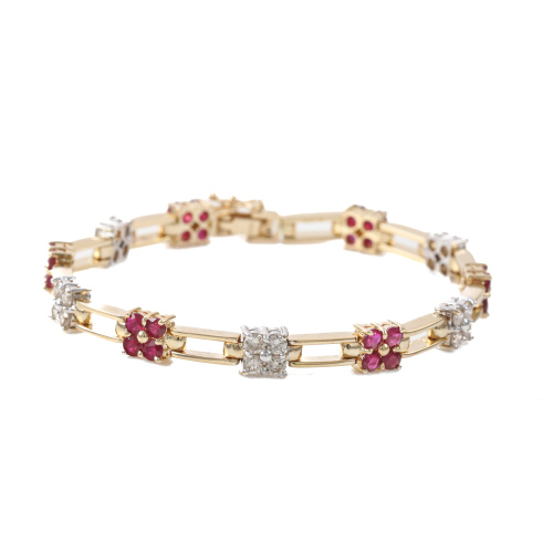 2.80ct Ruby and Diamond Bracelet