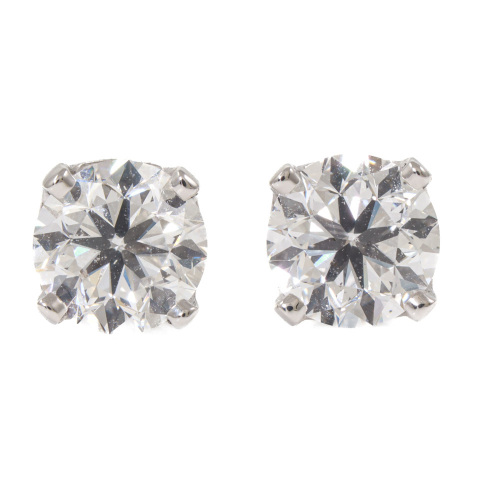 2.01ct Diamond Studs GIA D SI1