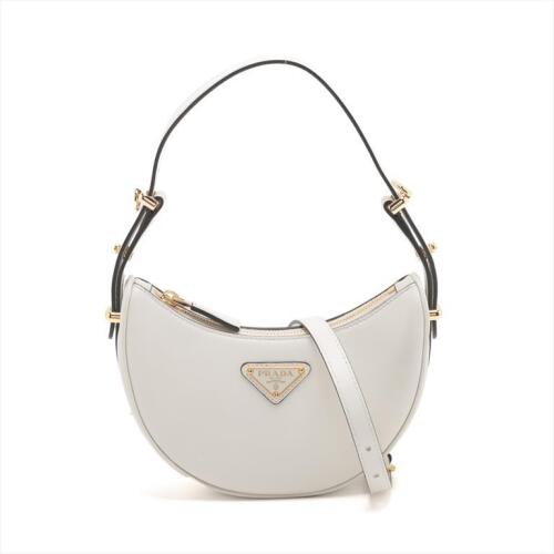 Prada Arque Leather Shoulder Bag