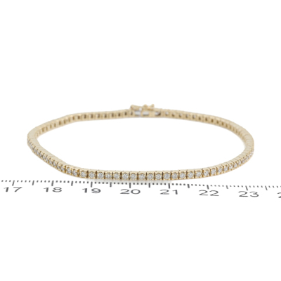 1.23ct Round Diamond Tennis Bracelet - 2