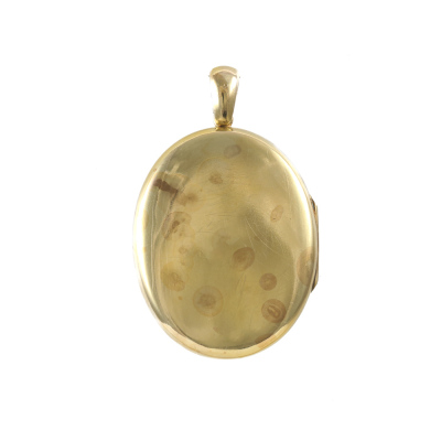 18ct Gold Locket with turquoise & Pearl - 5