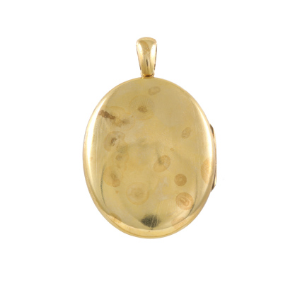 18ct Gold Locket with turquoise & Pearl - 8