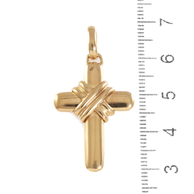 Bvlgari X Wrap Cross Charm Pendant - 2