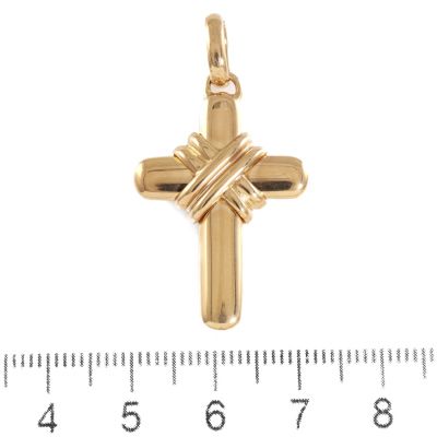 Bvlgari X Wrap Cross Charm Pendant - 3