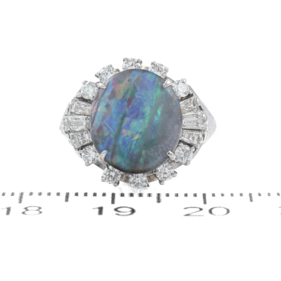 2.04ct Boulder Opal and Diamond Ring - 2