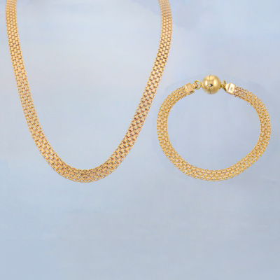 9ct Gold Necklace & Bracelet Set 25.8g - 6