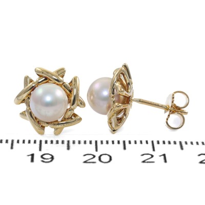 Tiffany & Co Schlumberger Pearl Earrings - 3