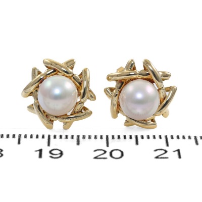 Tiffany & Co Schlumberger Pearl Earrings - 4