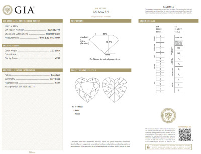 2.02ct Loose Diamond GIA D VVS2 - 2