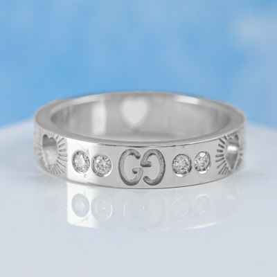 Gucci Icon Diamond Ring with Heart Cutout - 7