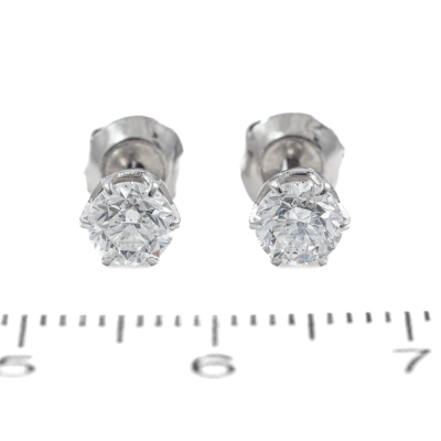 1.00ct Diamond Studs - 2