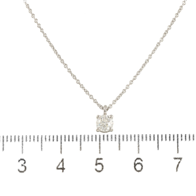 Tiffany & Co. Solitaire Diamond Pendant - 2