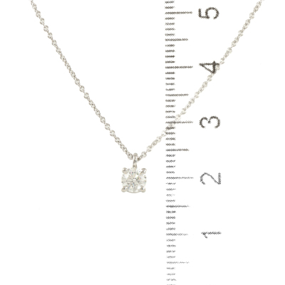 Tiffany & Co. Solitaire Diamond Pendant - 3