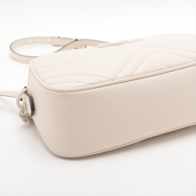 Gucci GG Marmont Shoulder Bag All White - 7