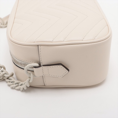 Gucci GG Marmont Shoulder Bag All White - 12