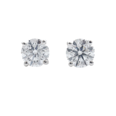 0.80ct Diamond Studs GIA D VS2