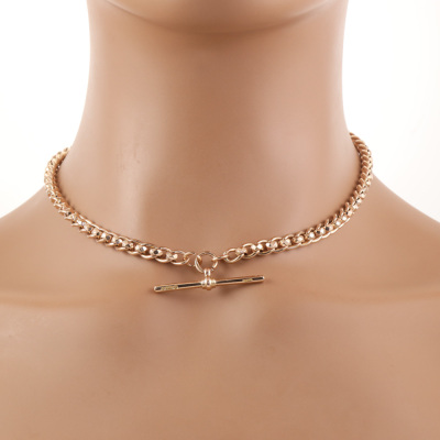 9ct Rose gold T-Bar Necklace