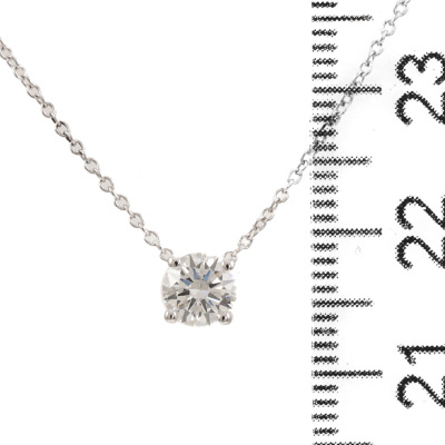 0.50ct Diamond Solitaire Pendant GIA E VVS1 - 3