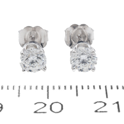 1.41ct Diamond Studs GIA D SI1 - 2