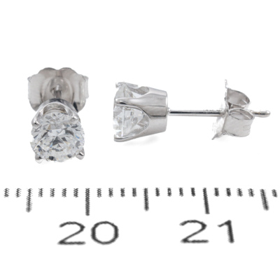 1.41ct Diamond Studs GIA D SI1 - 4