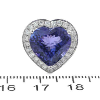 6.40ct Tanzanite and Diamond Ring - 2