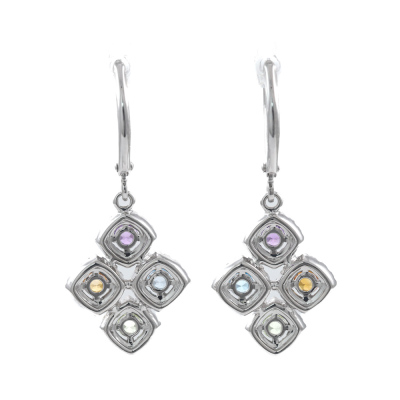 Amethyst, Topaz, Citrine and Peridot Earrings - 4