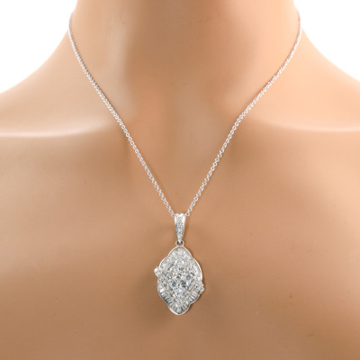 3.00ct Diamond Dress Pendant - 6