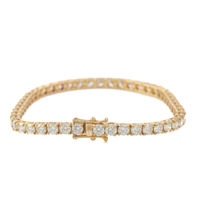 8.03ct Diamond Tennis Bracelet - 5