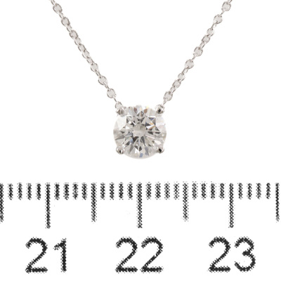 0.70ct Diamond Solitaire Pendant GIA D VS2 - 2