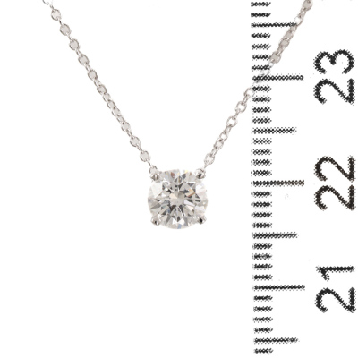 0.70ct Diamond Solitaire Pendant GIA D VS2 - 3