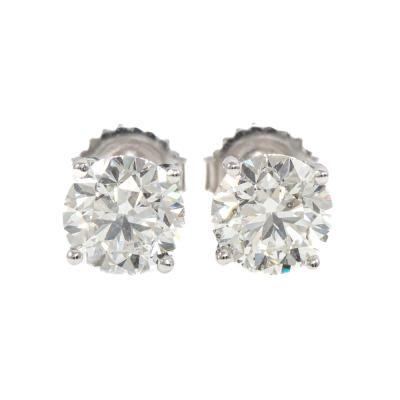 3.02ct Diamond Studs GIA H-I SI2