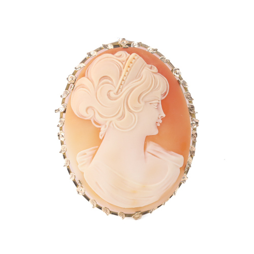 12ct Gold Cameo Brooch