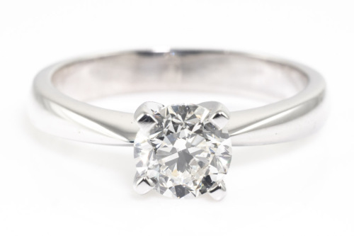 1.00ct Diamond Solitaire Ring GIA H VS2