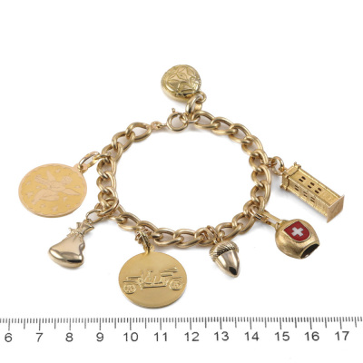 Charm Bracelet 18ct yellow gold 40.5g - 4