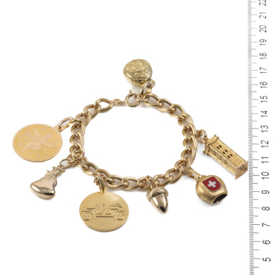 Charm Bracelet 18ct yellow gold 40.5g - 6