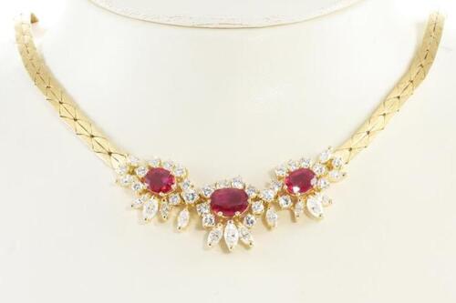 Ruby and Diamond Necklace