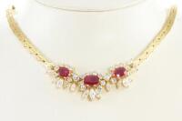 Ruby and Diamond Necklace