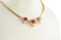 Ruby and Diamond Necklace - 4