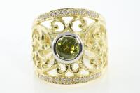 1.30ct Sphene and Diamond Ring