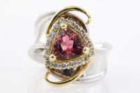 1.46ct Tourmaline and Diamond Ring