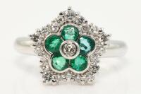 Emerald and Diamond Ring